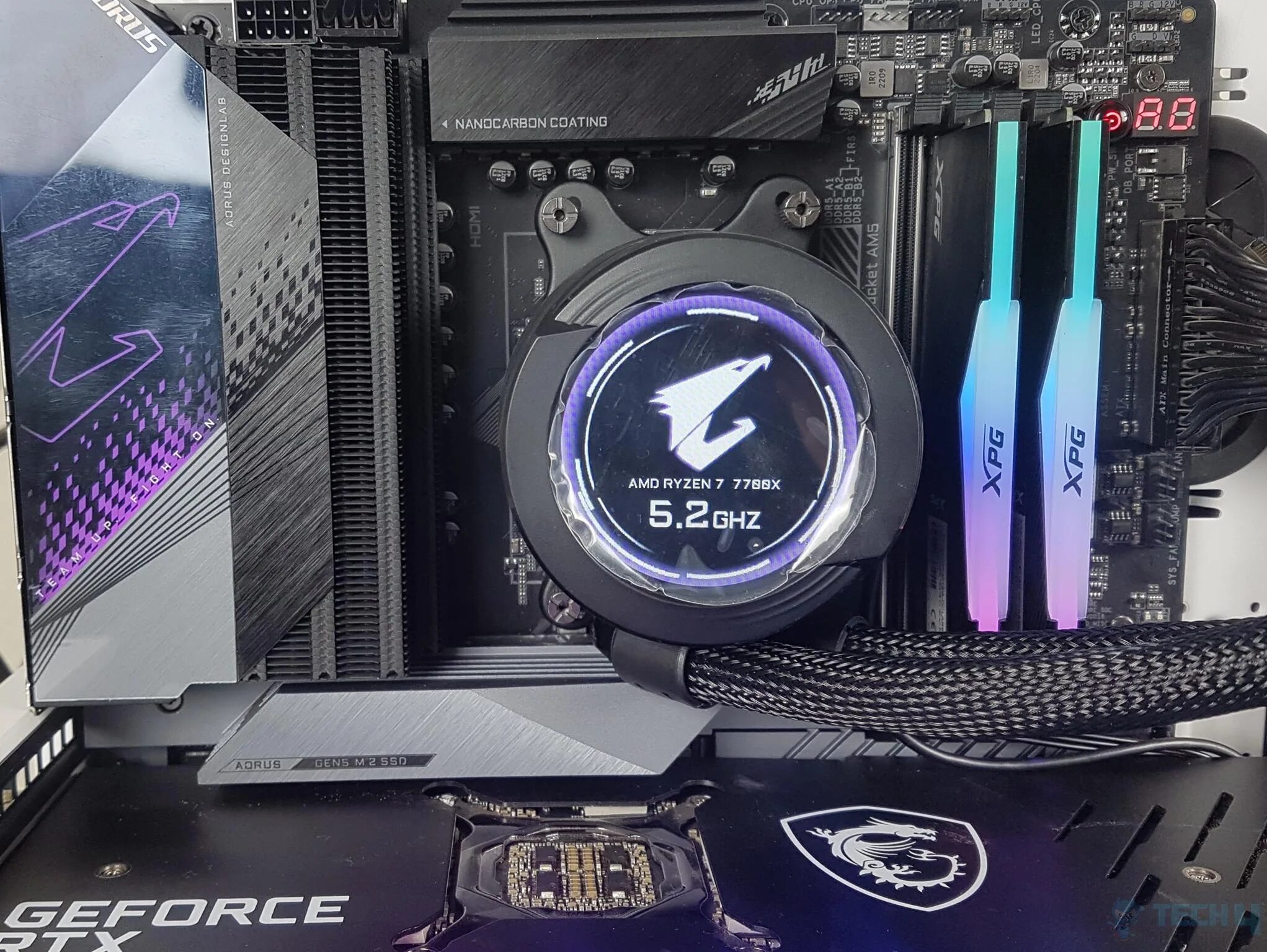 Gigabyte aorus waterforce x 280 электрические подключения aorus air cooler