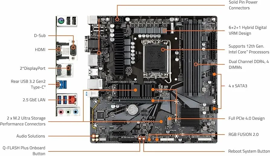 Gigabyte b760m ds3h ddr4 подключение передней панели Πτέρυγα Il λατρεία b660 ds3h ddr4 λεπίδα όργανο Παζάρι