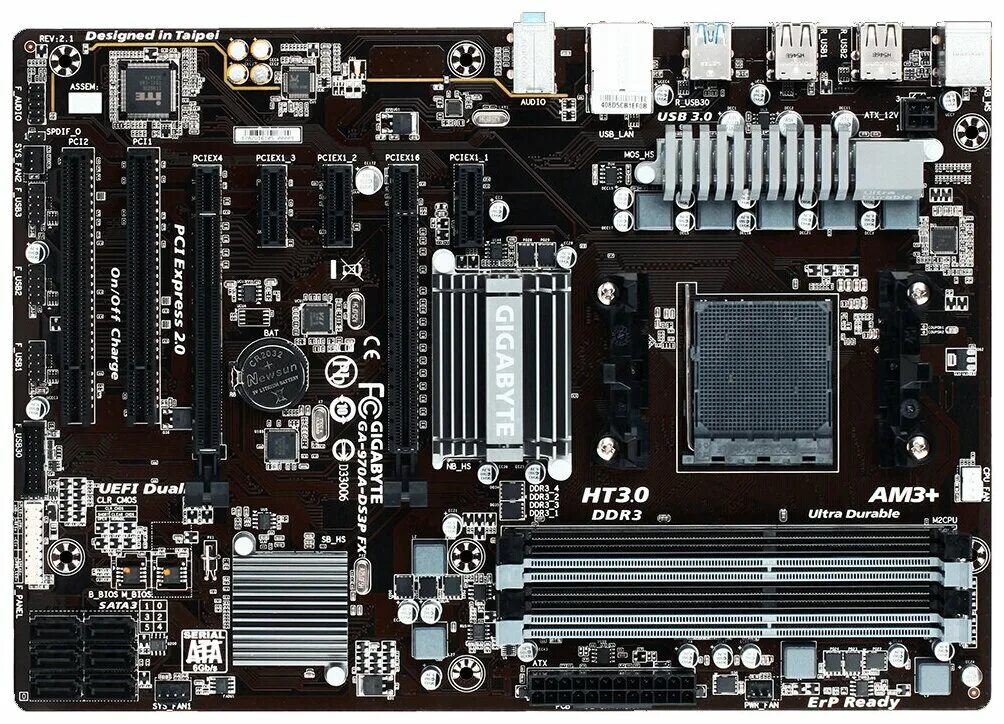 Gigabyte ga 970a ds3p подключение передней панели Б/У и уценка Материнская плата GIGABYTE GA-970A-DS3P FX (rev. 2.1) - купить в ин