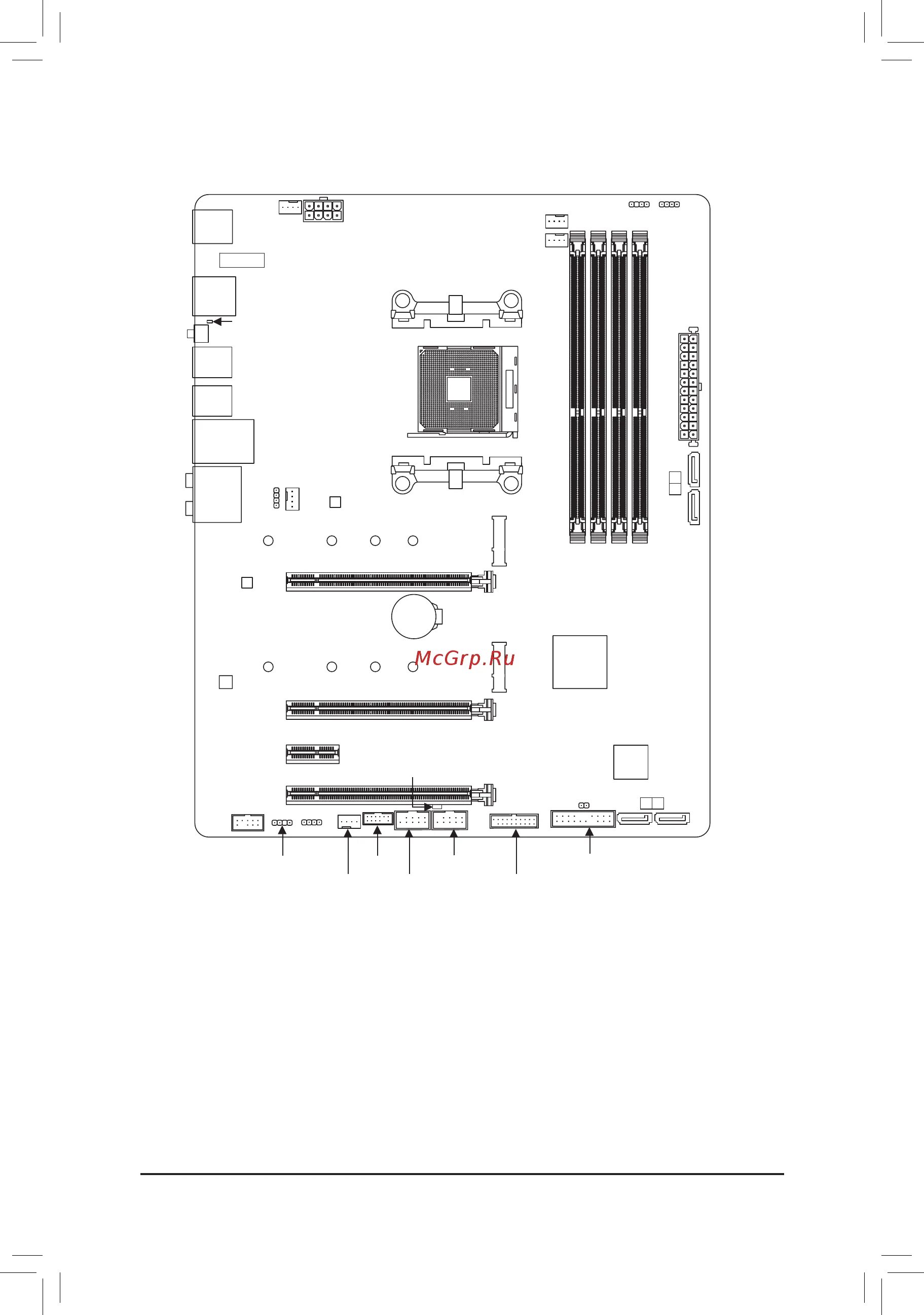 Gigabyte ga 970a ds3p подключение передней панели Gigabyte B550 AORUS ELITE (rev. 1.0) 4/44 B550 aorus elite ax motherboard layout