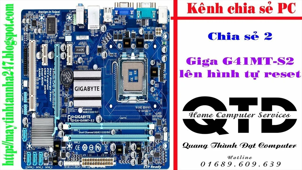 Gigabyte распиновка Sửa main pc(Chia sẻ 2) Gigabyte G41 lên hình tự reset ║ Kênh chia sẻ kinh nghiệm