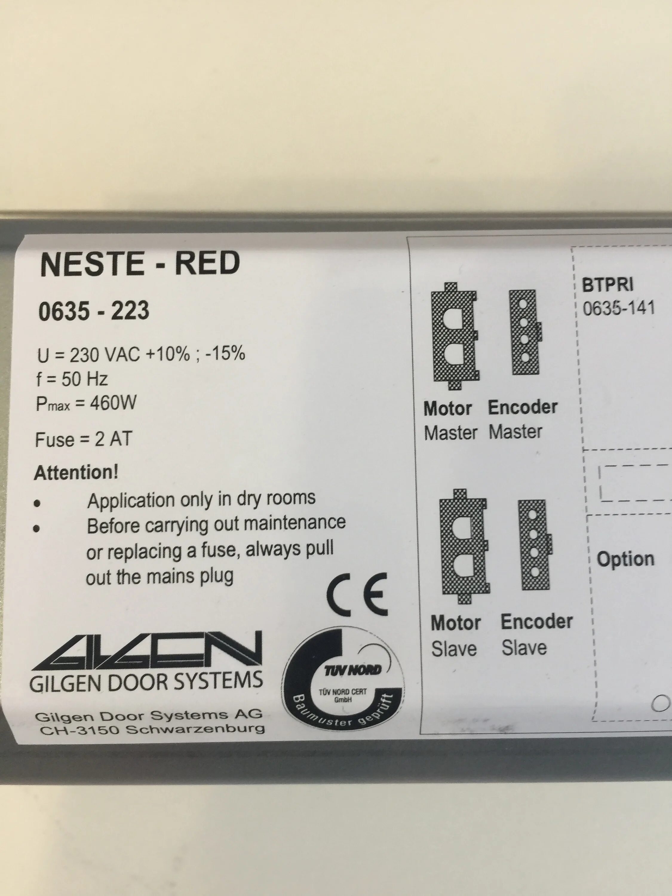 Gilgen door system схема подключения датчика Блок управления для GILGEN NESTE Redundant Doorgates
