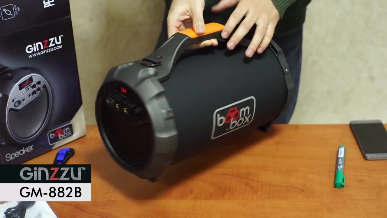 Ginzzu колонка bluetooth как подключить Портативная колонка GINZZU GM-882B - YouTube