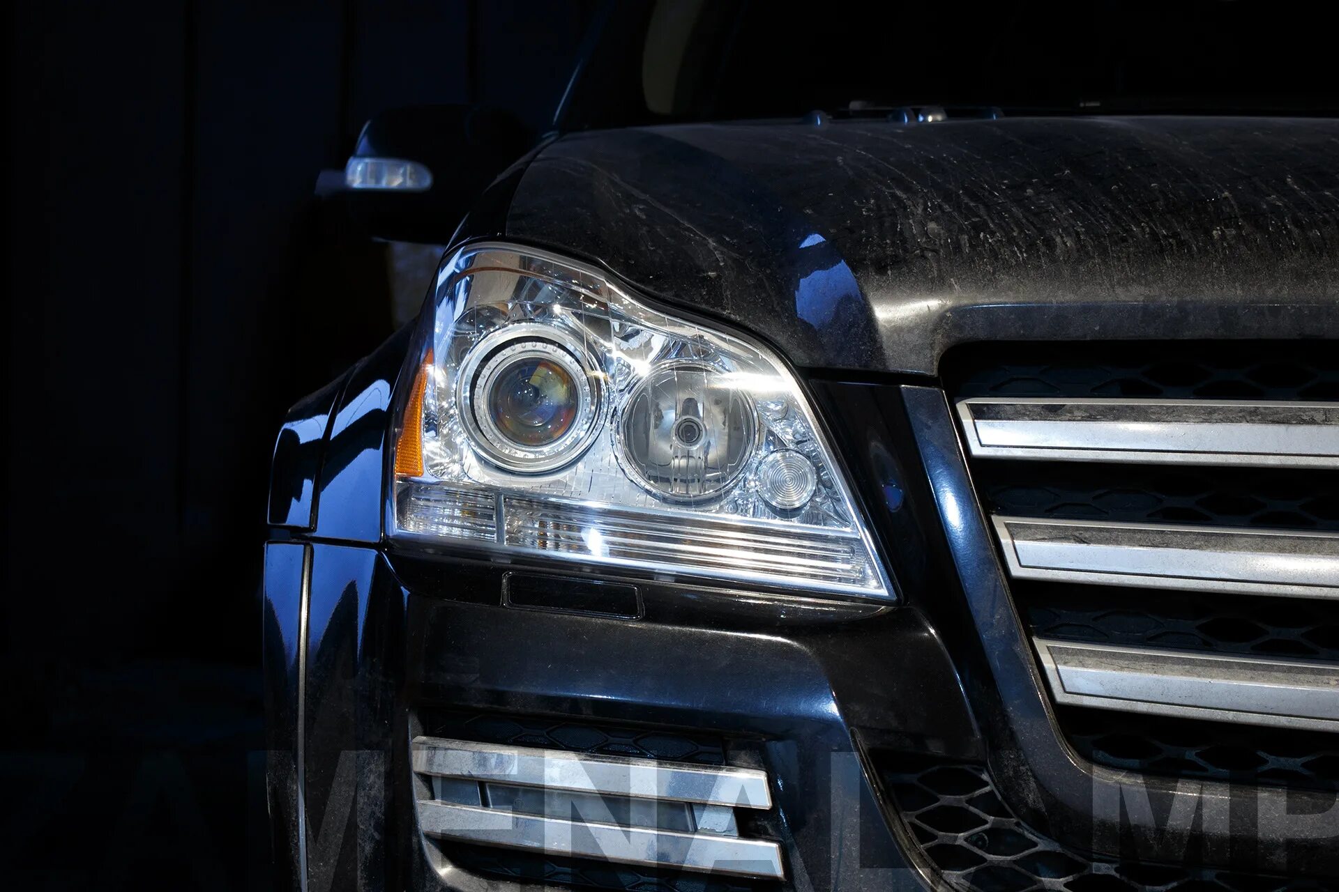 Gl фары тюнинг MERCEDES-BENZ GL X 164 замена штатных линз - ZAMENALAMP на DRIVE2