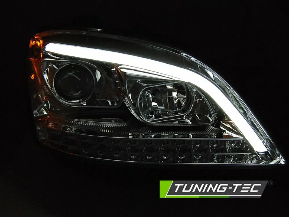 Gl фары тюнинг Купить LPMEC9 Фары передние Daylight Dynamic Turn Chrome W166 Look от Tuning-Tec