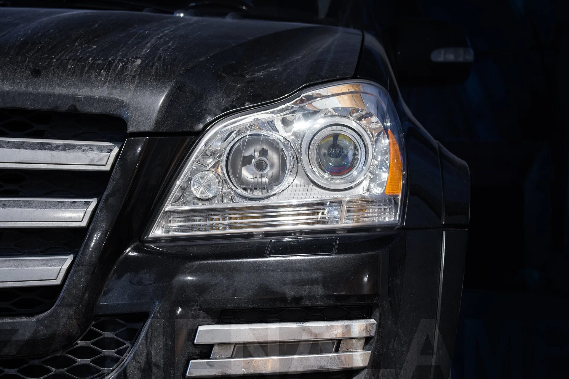 Gl фары тюнинг MERCEDES-BENZ GL X 164 замена штатных линз - ZAMENALAMP на DRIVE2