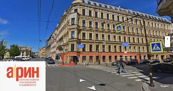 Glad караванная ул 16 14 фото Сдам коммерческое помещение 206 м2, Караванная ул, 16/14, Санкт-Петербург г Объя