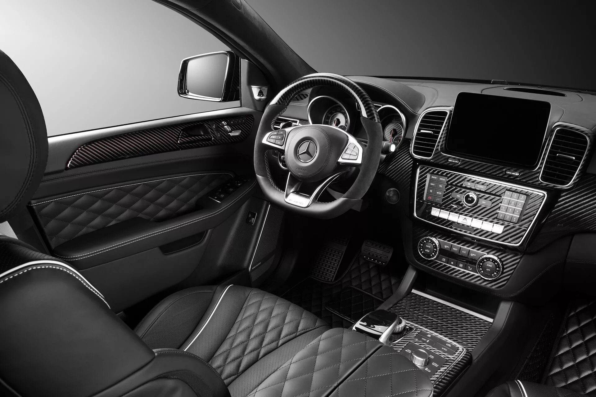 Gle фото салона Mercedes-Benz GLE Coupe 63 INFERNO. Black Carbon Interior. / TopCar