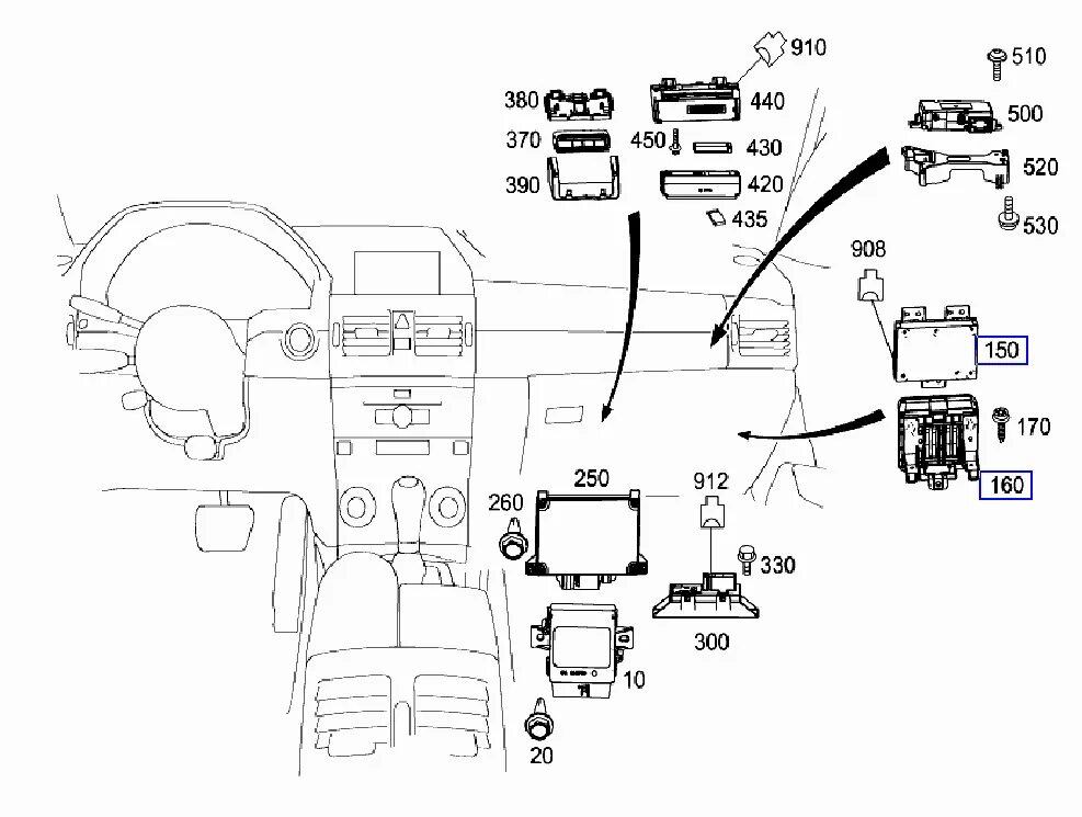 Glk 2009 года точки подключения Дооснащение: Мультимедийный интерфейс. Код 518 - Mercedes-Benz GLK-Class (X204),