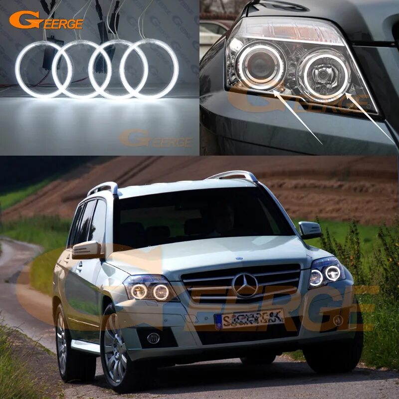 Glk фары тюнинг Для MERCEDES BENZ GLK CLASS X204 280 300 320 350 2010 2011 2012 отлично Ультра я