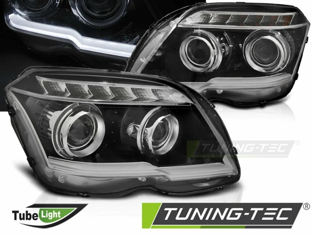 Glk фары тюнинг Купить LPMEB9 Фары передние TubeLight Black от Tuning-Tec на Mercedes GLK класс 
