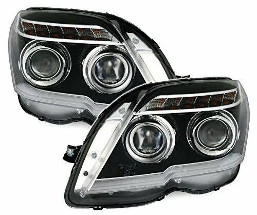 Glk фары тюнинг Купить фары для автомобилей Eagle Eyes Sky Wing Scheinwerfer Set in Klarglas Sch