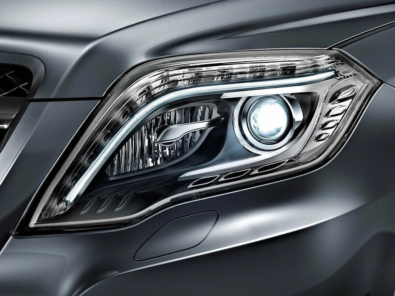 Glk фары тюнинг Mercedes-Benz GLK-Класс 1 поколение (X204) рестайлинг, внедорожник 5-дверный - т