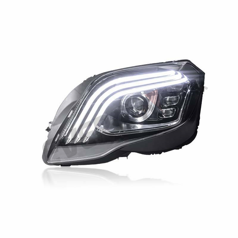 Glk фары тюнинг Auto светодиод передние лампы фары в S Maybach стиль для Mercedes Benz Glk 2008-