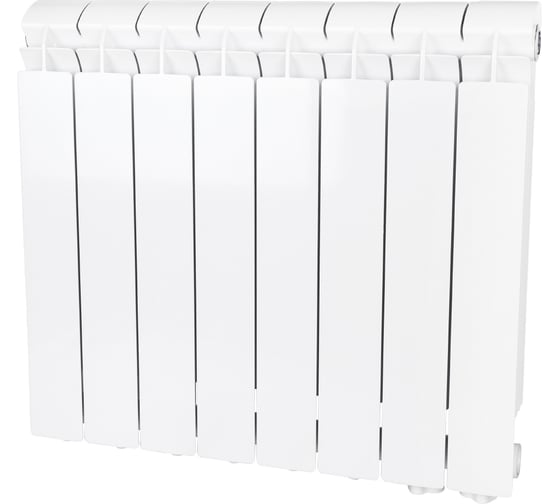 Global нижнее подключение Алюминиевый радиатор Global VOX- R 500 8 секций, нижнее правое подключение RG008