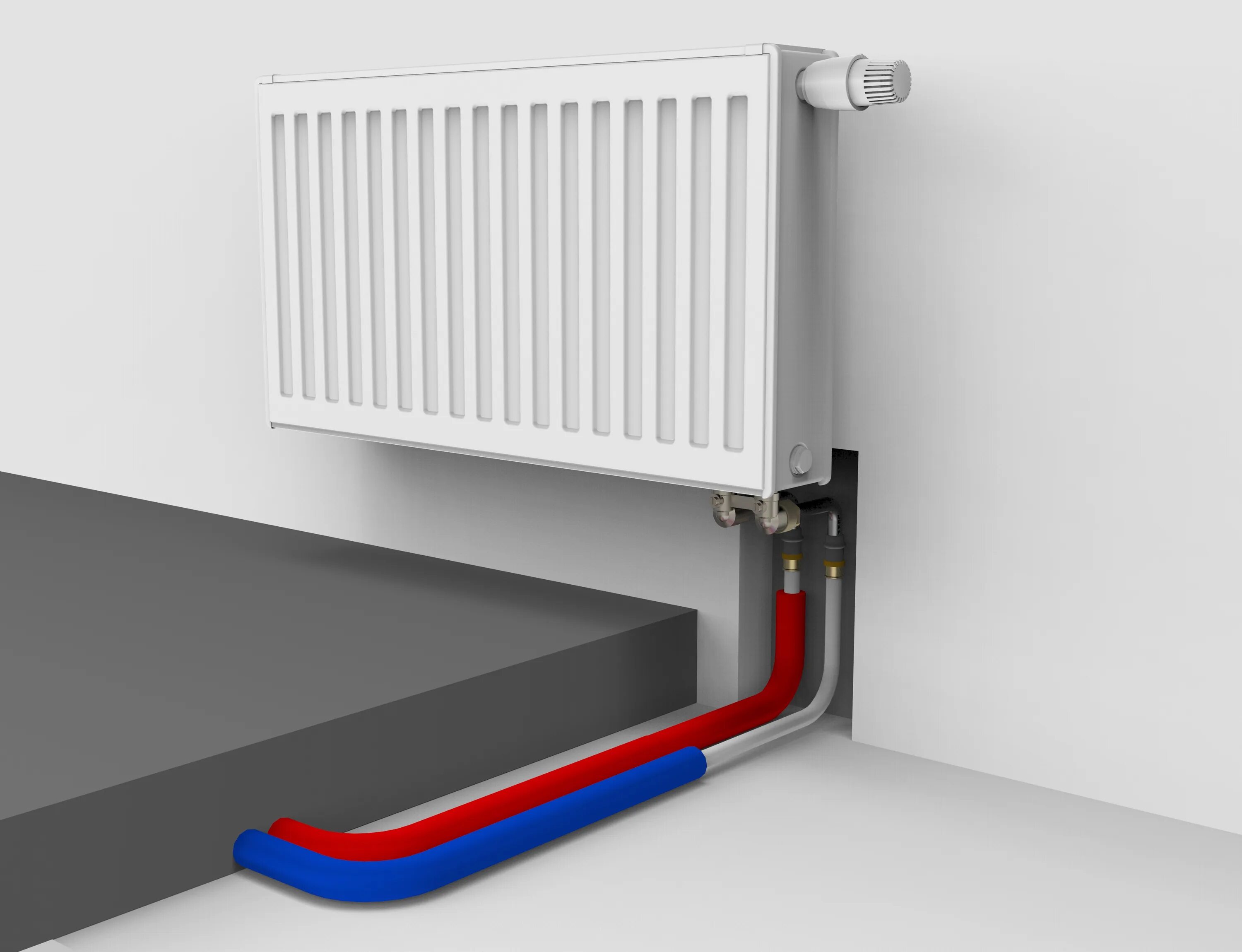 Global нижнее подключение Как выполняется подключение радиаторов отопления с нижней подводкой, что нужно у