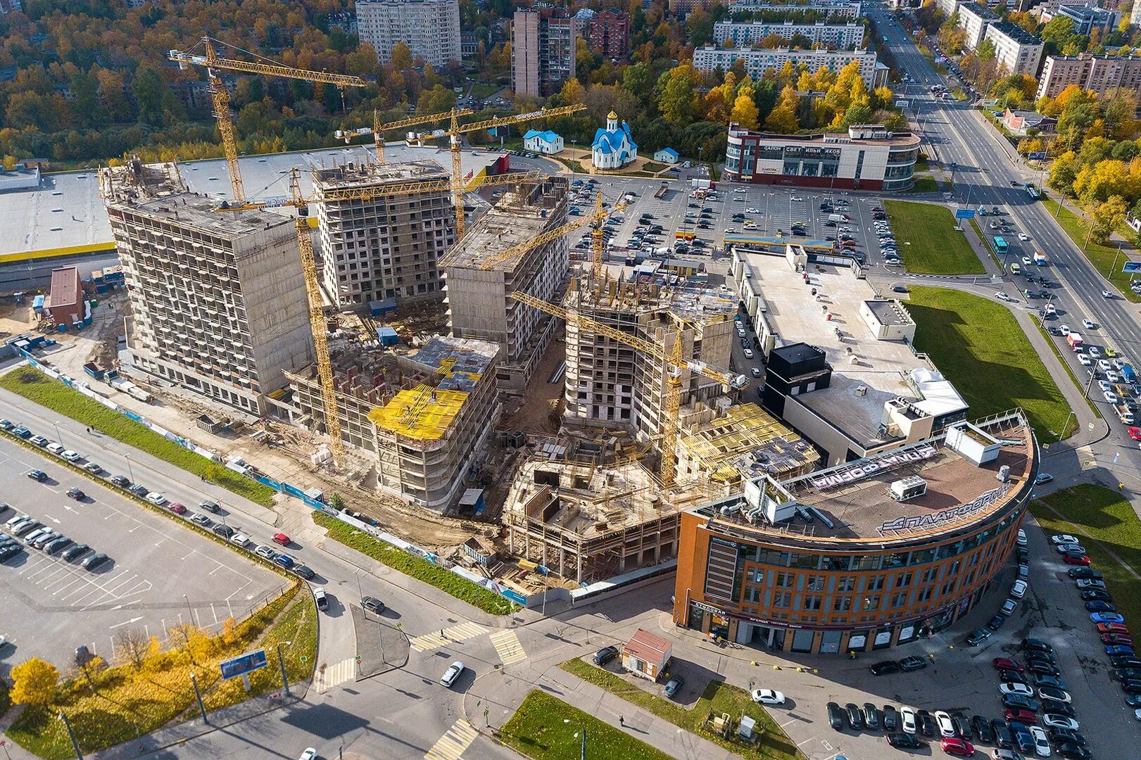 Glorax заневский санкт петербург заневский пр фото Ход строительства ЖК GloraX City Zanevsky за октябрь 2022 Недвижимость от застро