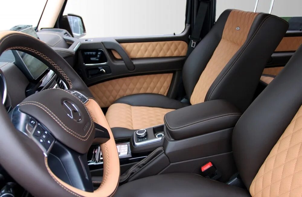 Gls 166 тюнинг салона Перетяжка салона кожей Mercedes-Benz GLS
