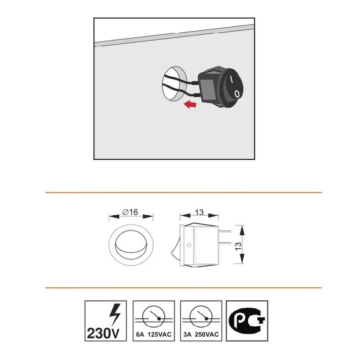 Gls выключатель мебельный схема подключения Купить МЕБЕЛЬНЫЙ КУЛИНАРНЫЙ ПЕРЕКЛЮЧАТЕЛЬ БЕЛЫЙ 230В IP20: отзывы, фото и характ