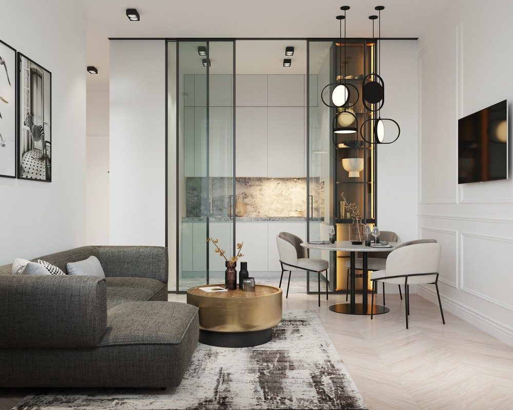 Gm interior дизайн студия Современный интерьер с контрастами, автор GM-interior Дизайн студия, конкурс "вс