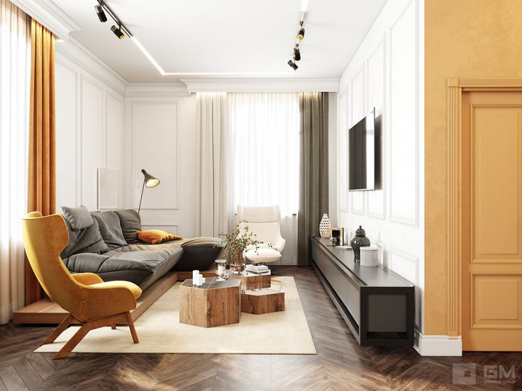 Gm interior дизайн студия Дизайн дома в тёплых тонах восточных специй Студия дизайна GM-Interior Дизайн до