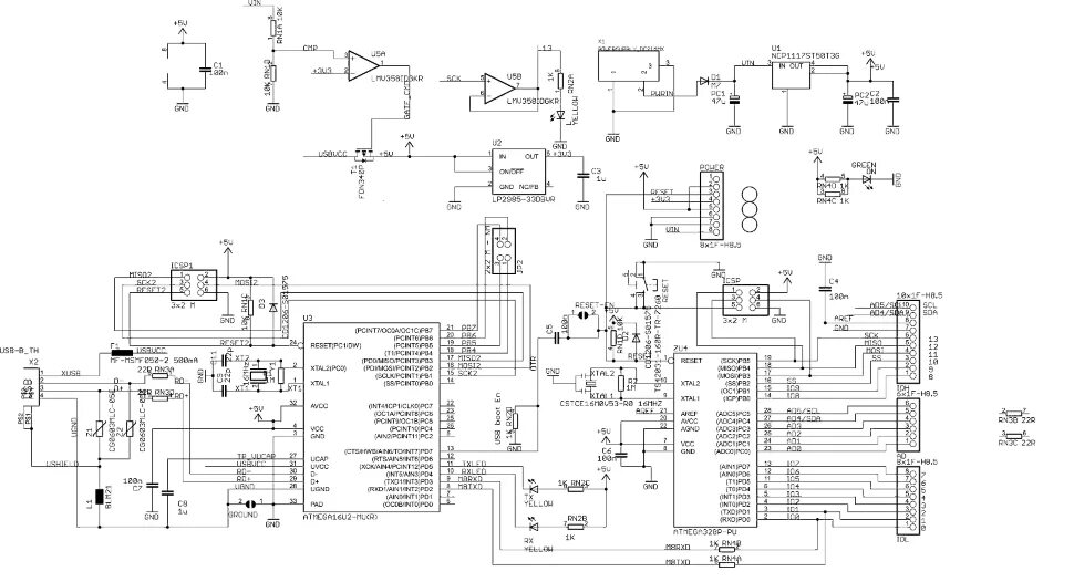 Gm328a схема принципиальная электрическая Arduino UNO R3 контроллер - купить в duino.ru