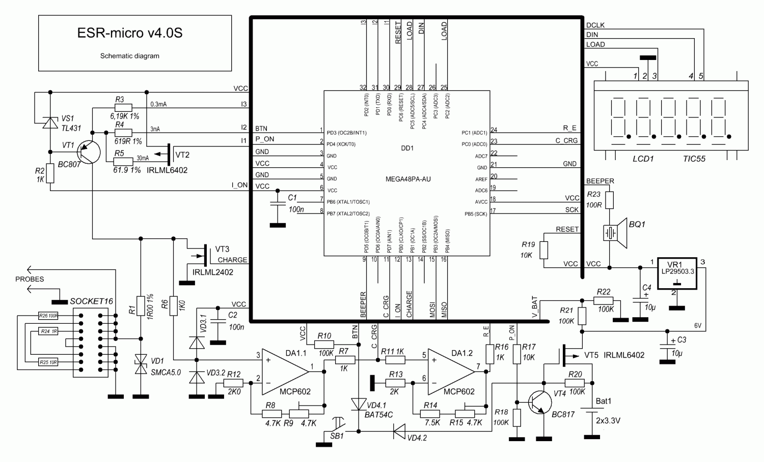 Gm328a схема принципиальная электрическая ESRmicro4.0S изображение на дисплее видно под углом Форум по ремонту Monitor