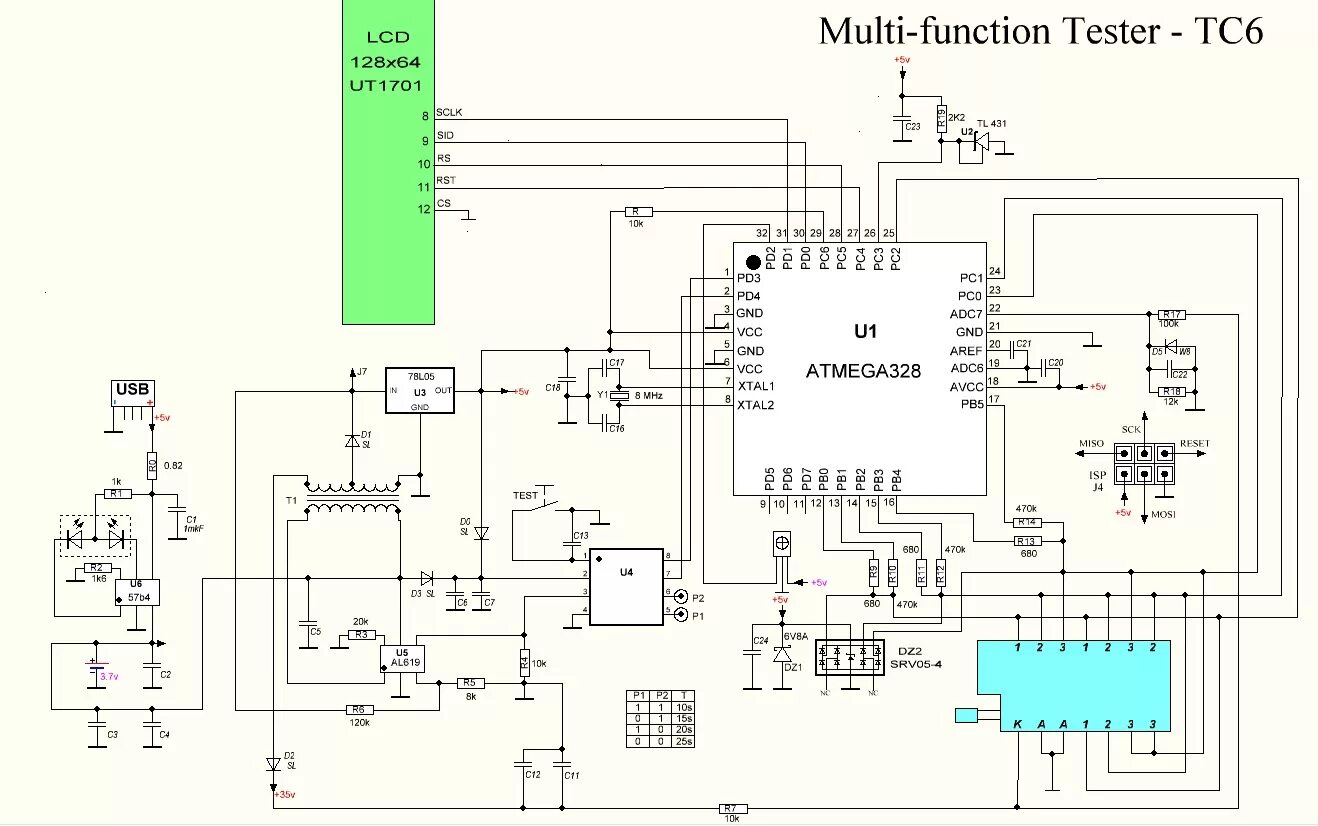 Gm328a схема принципиальная электрическая VRTP - Клоны тестера Markus Reschke и Karl-Heinz K