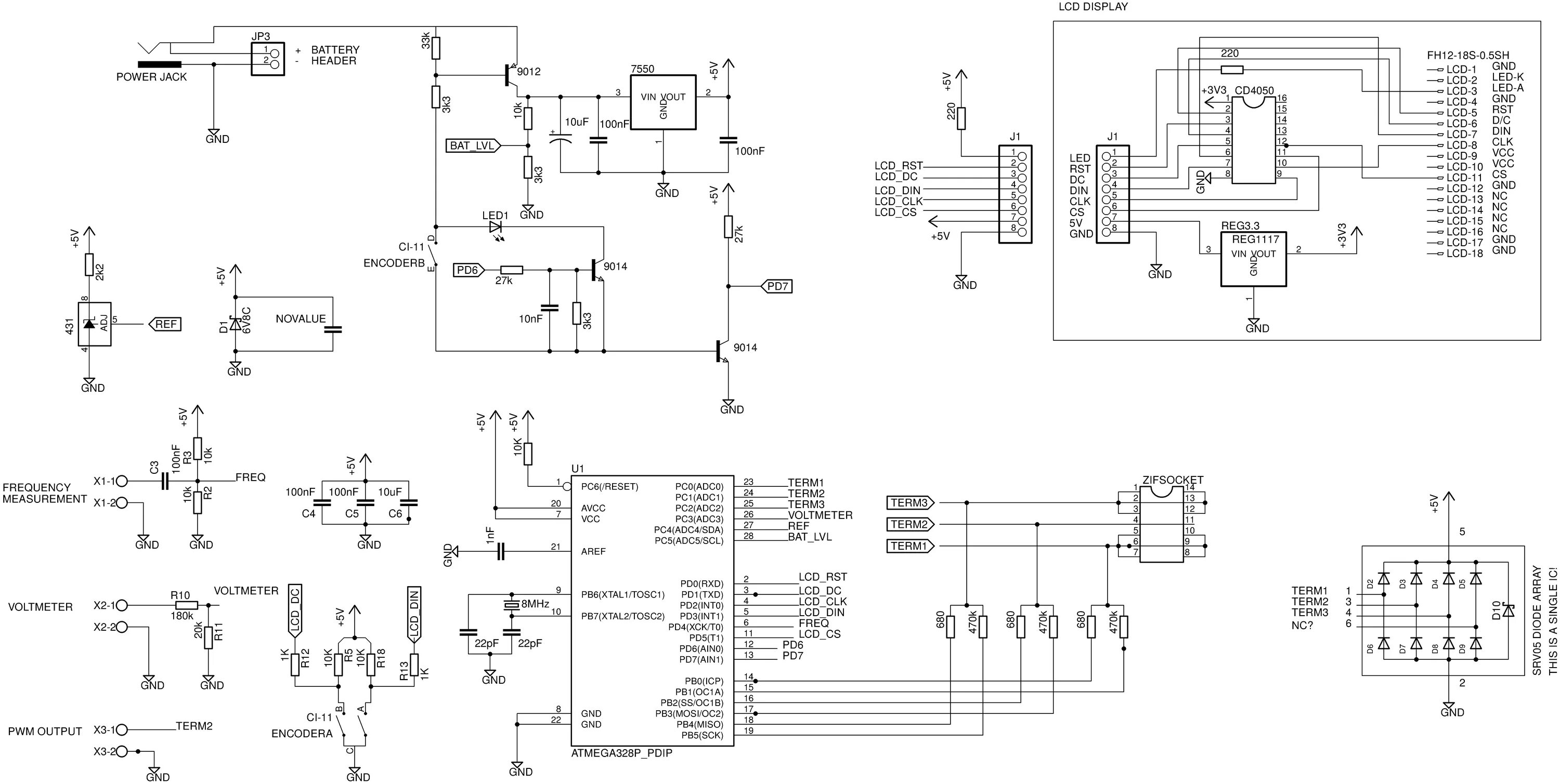 Gm328a схема принципиальная электрическая $20 LCR ESR Transistor checker project - Page 277