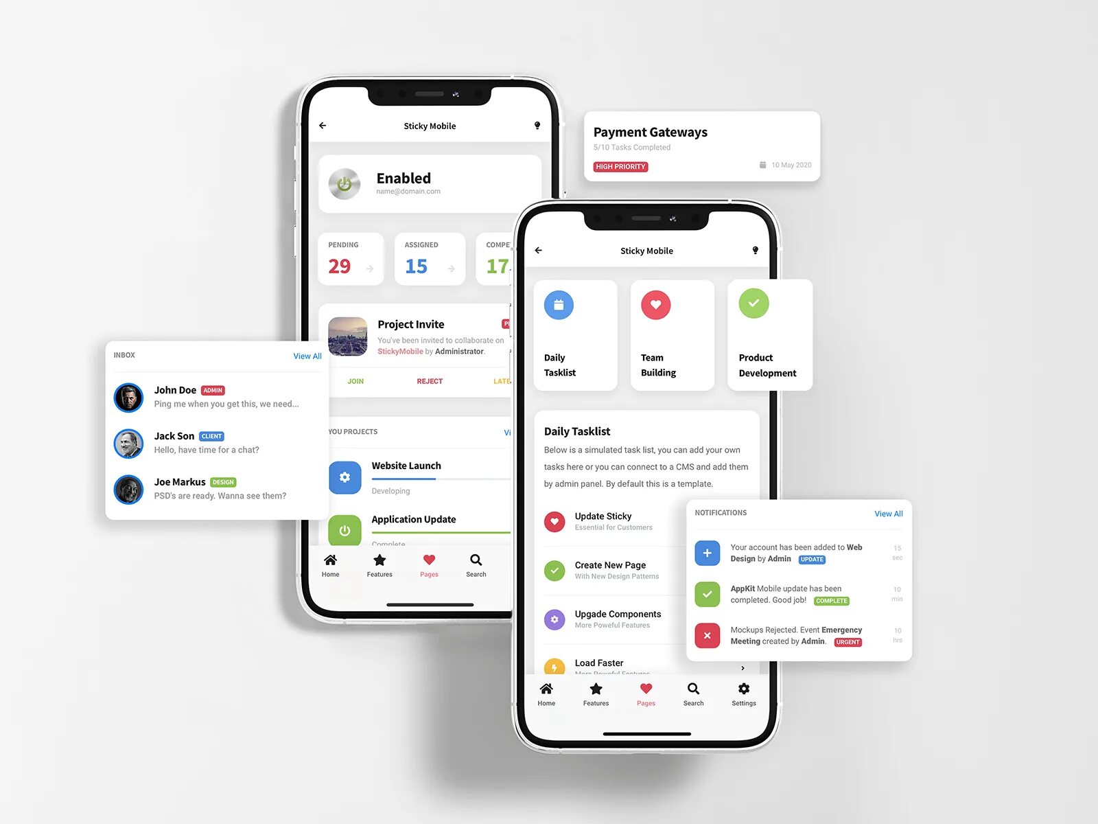Go task приложение деньги за фото Sticky Mobile 3.5 Task Management Pack Mobile Kit & PWA by Enabled on Dribbble