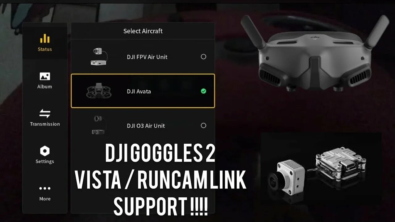 Goggles 2 подключение CARA MUDAH UPGRADE DJI GOGGLES 2 SUPPORT VISTA RUNCAM LINK - YouTube