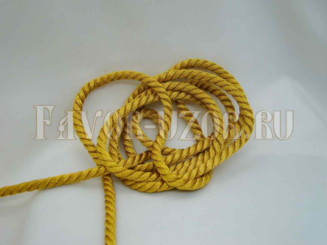 Gold шнур площадь маркина 5 фото Шнур крученый золотой 7 мм - Фавор Узор