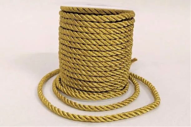 Gold шнур площадь маркина 5 фото Шнур декоративный отделочный 5мм*20м золотой