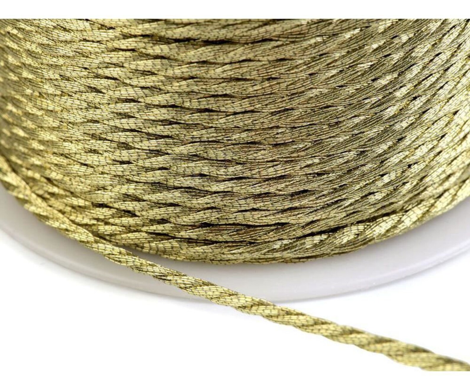 Gold шнур площадь маркина 5 фото 28m Gold Twisted Cord 1.5mm With Metallic Thread Cord Diy Etsy