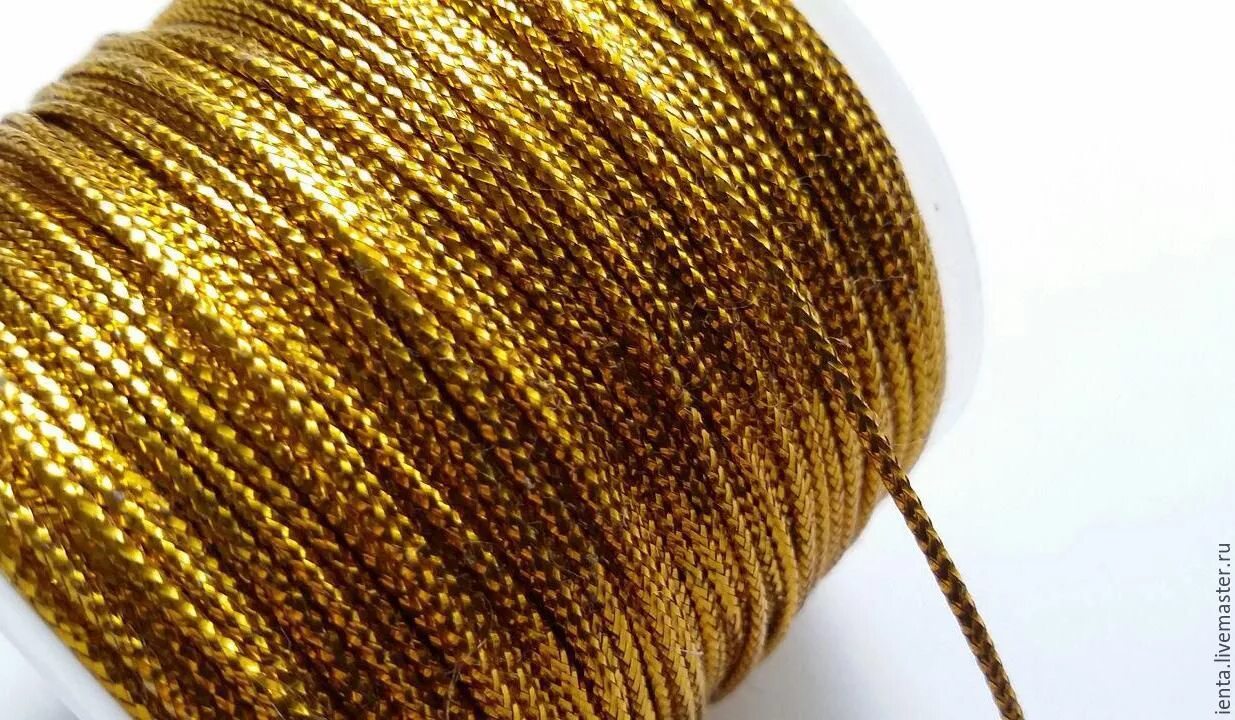 Gold шнур площадь маркина 5 фото ЗОЛОТОЙ ШНУР для декора, упаковки подарков в интернет-магазине на Ярмарке Мастер