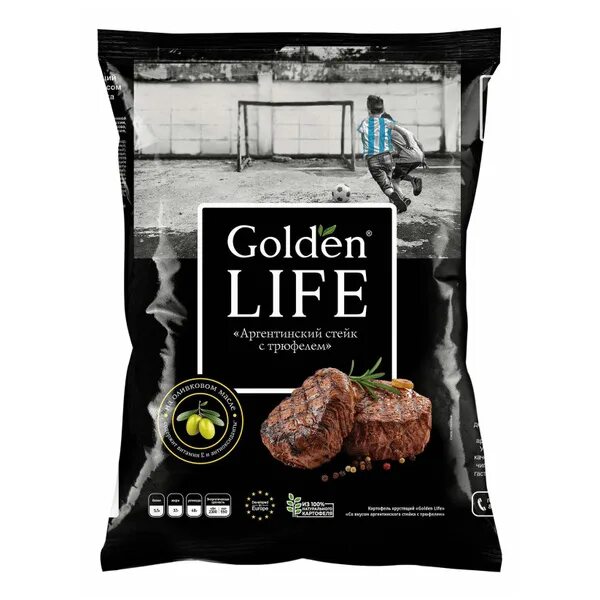 Golden life уральская ул 98 11 фото Golden Life Чипсы со вкусом Аргентинского стейка с трюфелем, 90 г - купить с дос