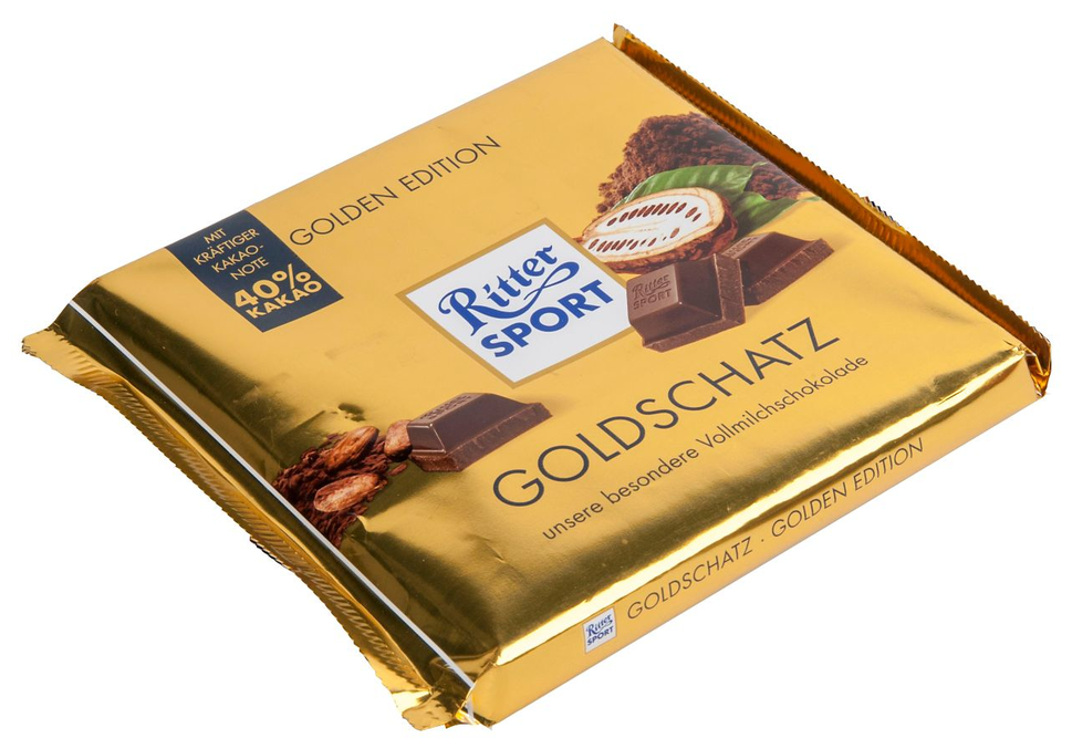 Goldschatz шоколад молочный 250г фото Шоколад Ritter Sport Вкус праздника молочный - Шоколадная плитка - купить по выг