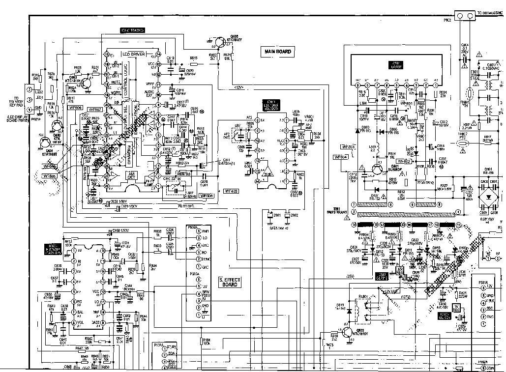 Goldstar cf 20a80y как подключить к приставке GOLDSTAR KF-14-20-21U30 CHASSIS MC48A SM Service Manual download, schematics, ee