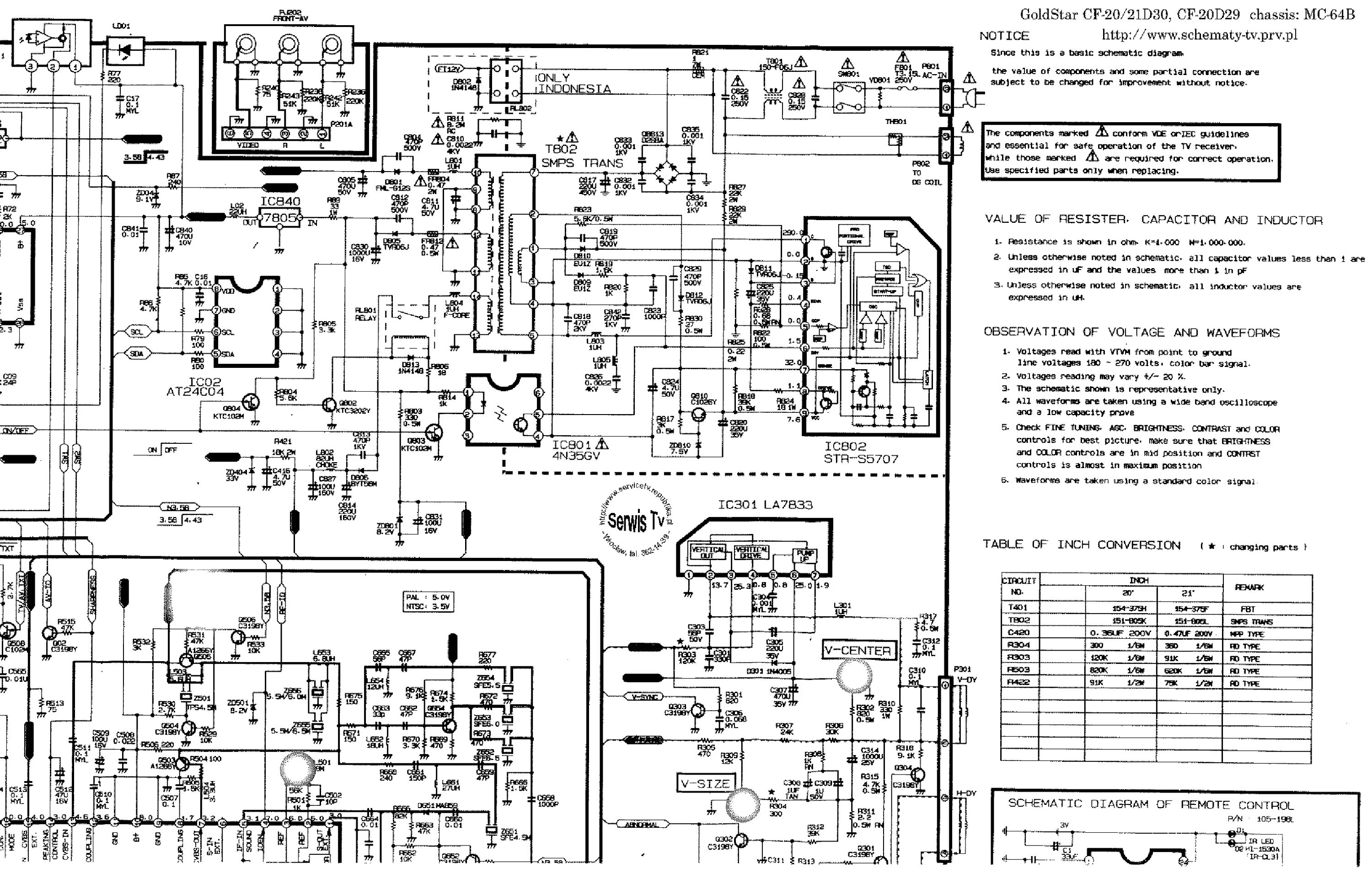 Goldstar cf 20a80y как подключить к приставке Схема goldstar twp 8203 фото - PwCalc.ru