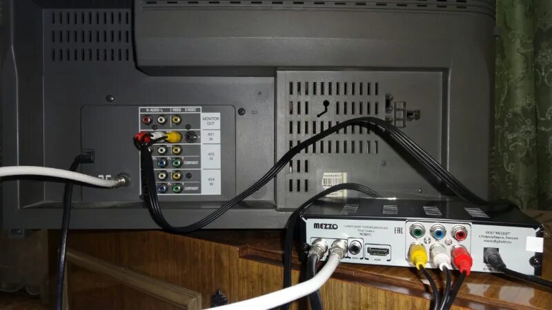 Goldstar телевизор как подключить приставку Настрока М7801С