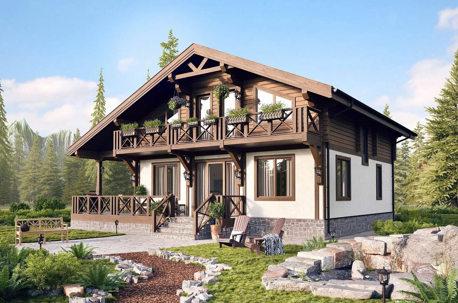 Good wood невский просп 22 фото Проект КД-4 на 240 кв. м. - строительство от GOOD WOOD Домашняя мода, Дом, Совре