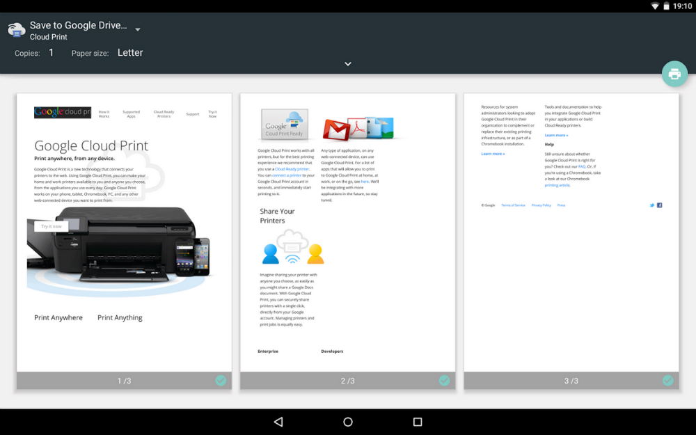 Google cloud print как подключить принтер Cloud Print App From Google Receives Material Design Update