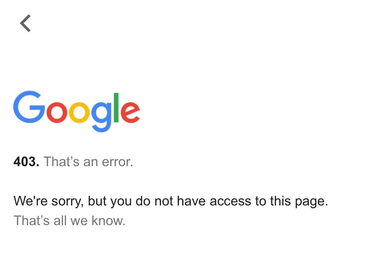 Google ошибка подключения On IOS Google assistant app I get an error page (403) when trying to turn on con