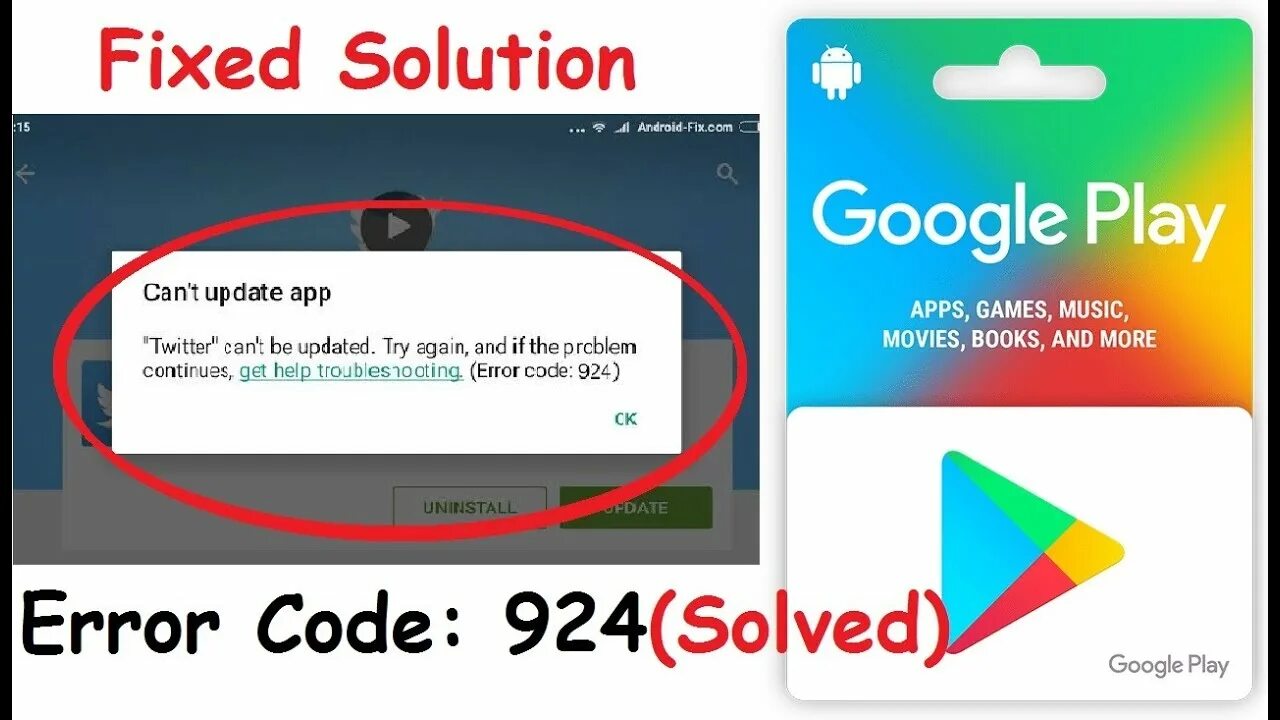 Google play ошибка подключения Fix Can't Download app error in Google Play Store Error Code: 924 (Solved) - You
