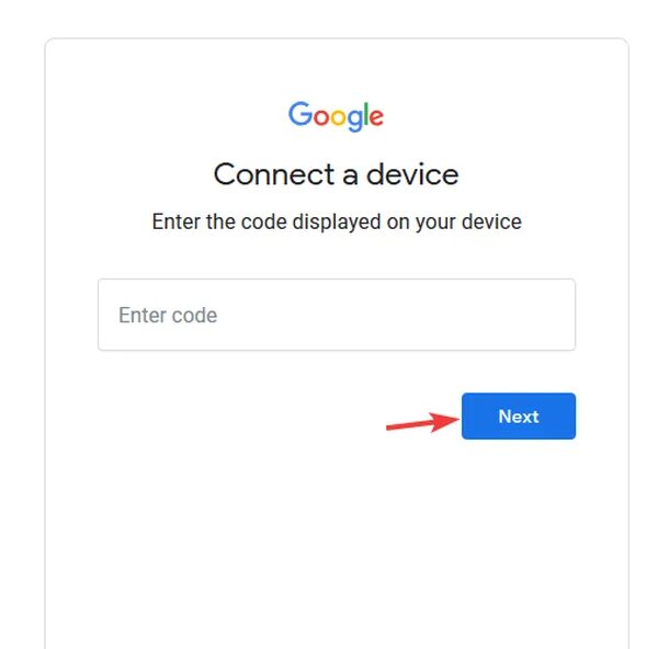 Google подключение устройства UPDATE Besuchen Sie google.com/device und geben Sie diesen Code ein Friendoffrie