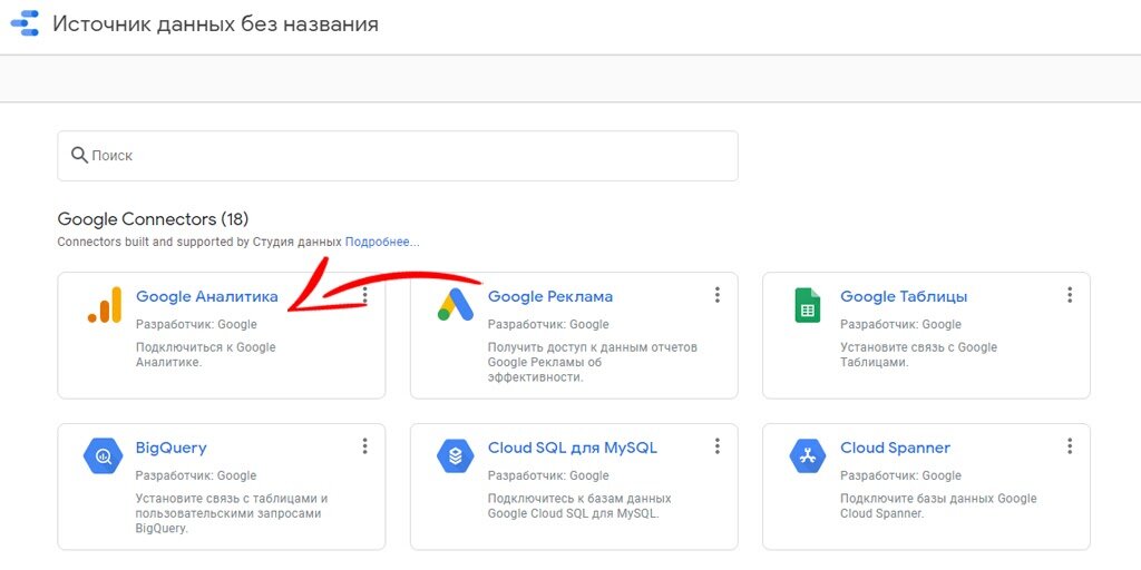 Google подключение устройства Data Studio от Google - полезный сервис для визуализации отчетов сквозной аналит