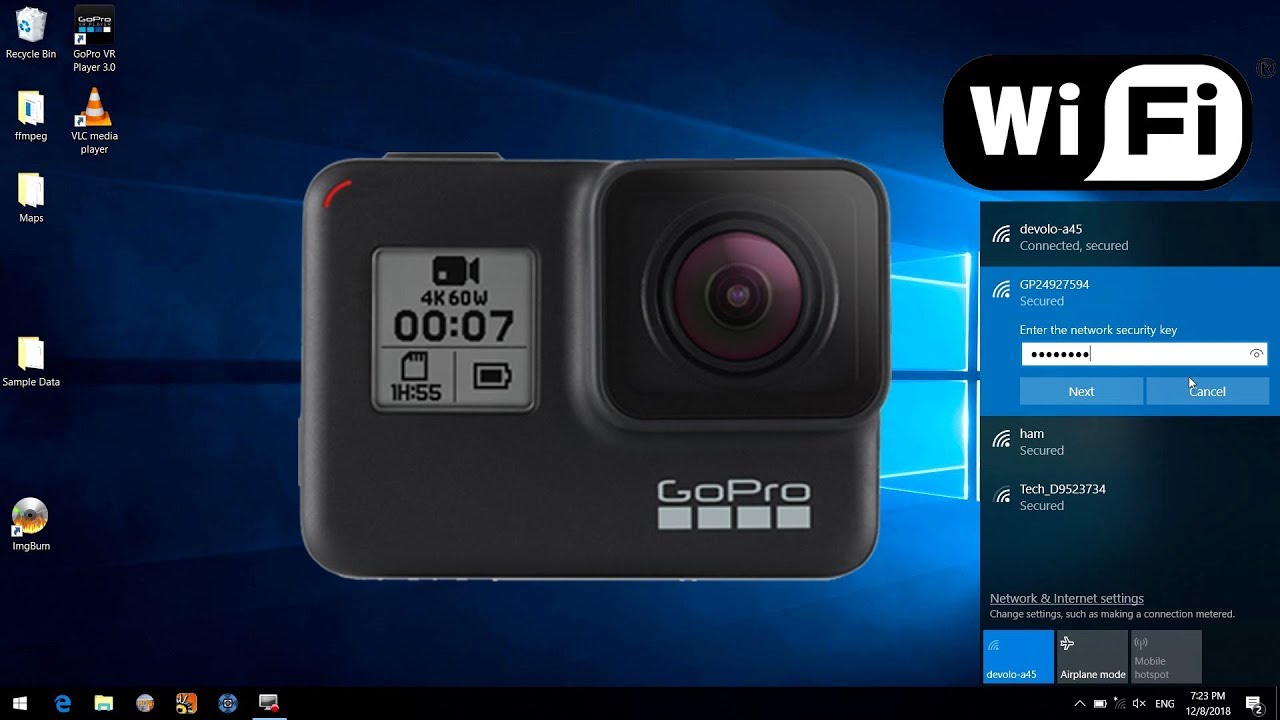 Gopro подключение к компьютеру How to fix WiFi connection after resetting GoPro camera (Windows) - YouTube