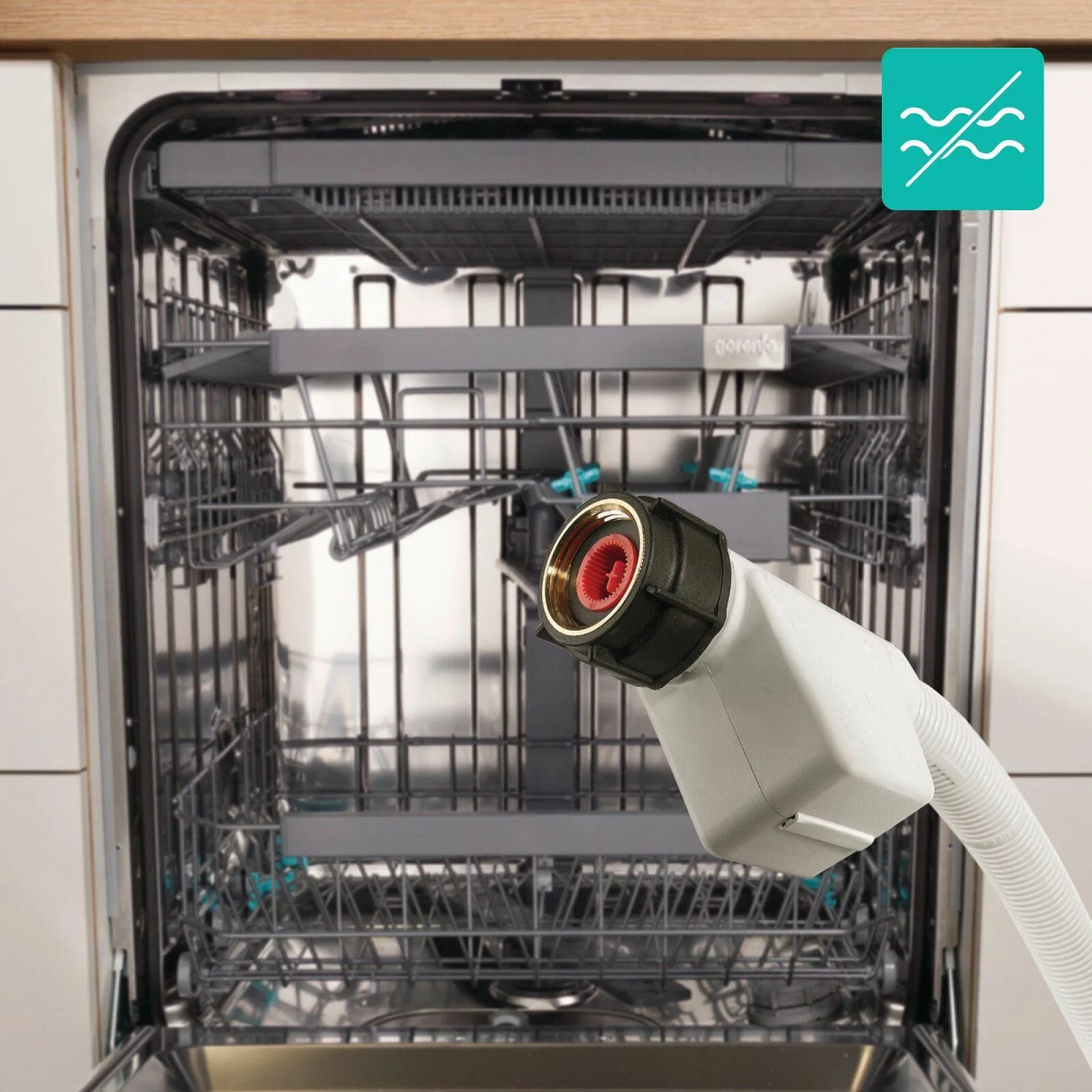 Gorenje gv561d10 подключение к горячей воде Встраиваемая посудомоечная машина Gorenje GV520E10S, белый купить по выгодной це