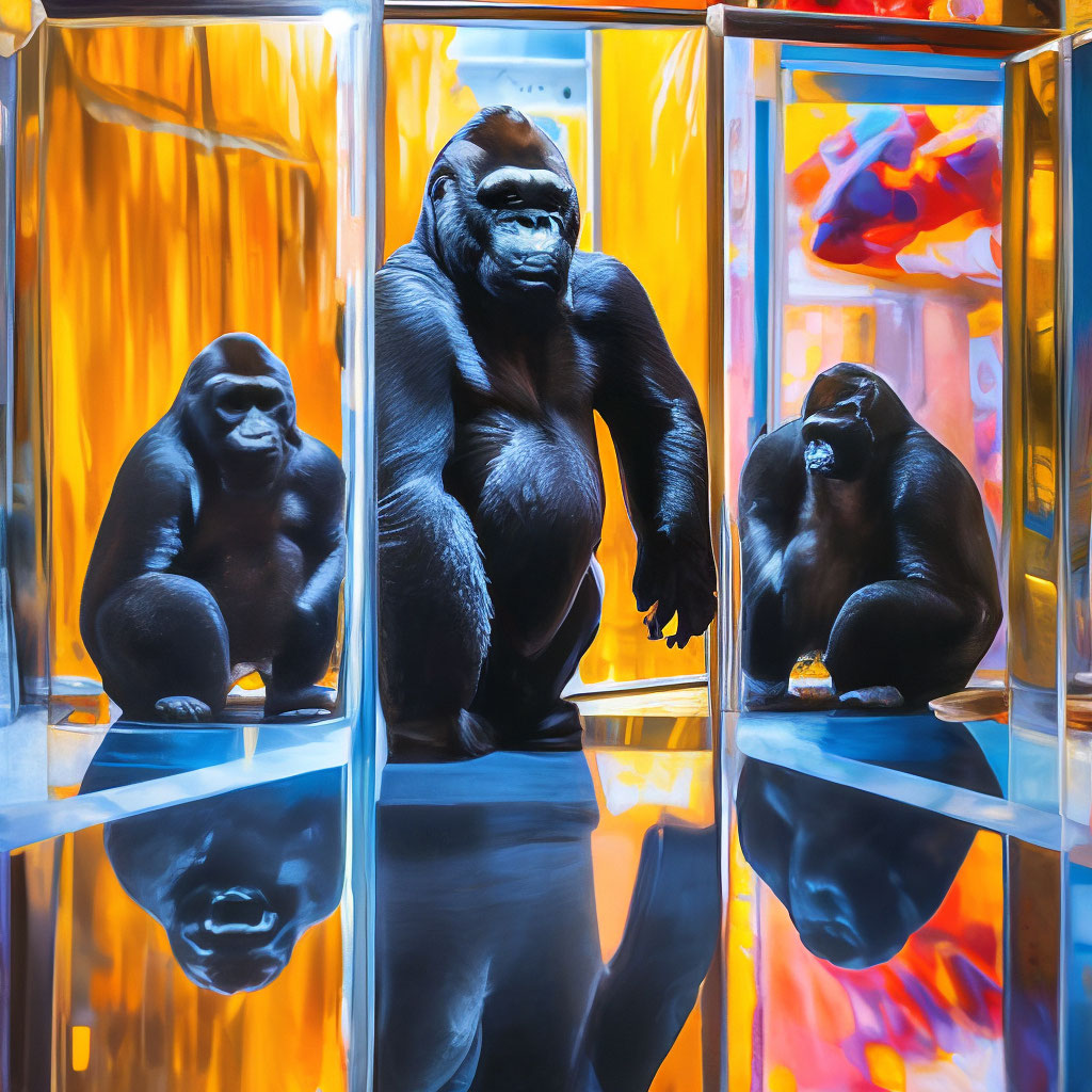 Gorilla oil ул калинина 25 фото Холст, масло:: горилла внутри ." - картинка создана в Шедевруме