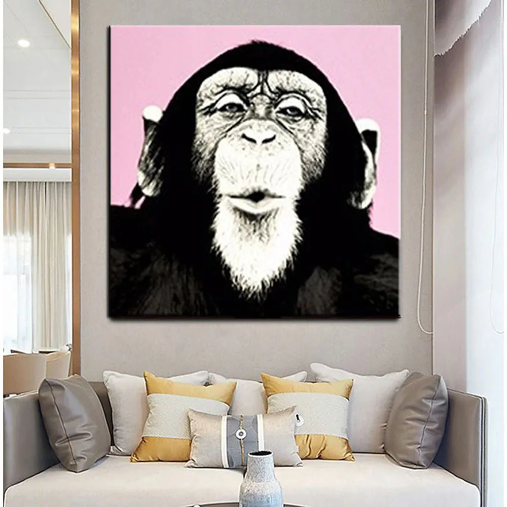 Gorilla oil ул калинина 25 фото Ручная роспись абстрактное животное красивая картина маслом гориллы на холсте го